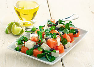 Wassermelonensalat mit Feta