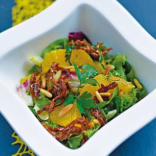 Orangen-Fenchel-Salat mit Honigvinaigrette