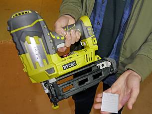 Ryobi Nagler aus dem 18-Volt-Lithium-Akku Programm ONE+.