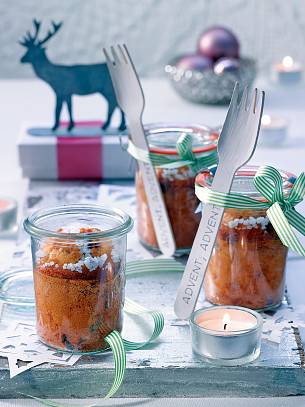 Mini-Stollen im Glas