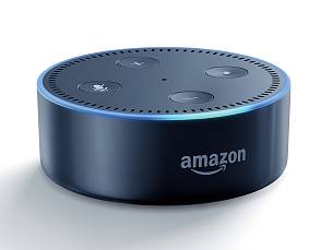 Intelligenter Lautsprecher Echo Dot mit Sprachassistentin Alexa
