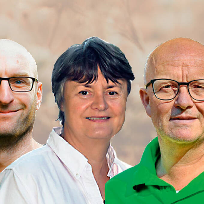 Unser Gartenberater-Team (v. l.): Philippe Dahlmann, Sven Görlitz, Roswitha Koch, Martin Breidbach und Angela Maria Rudolf