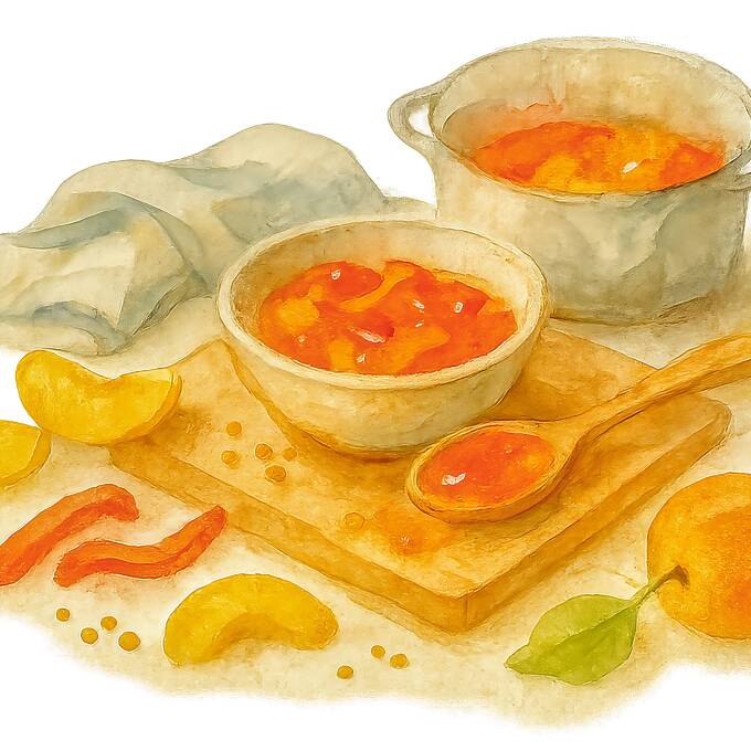Fruchtig, würzig und mit feiner Schärfe: Die Mostarda passt zu Käse oder anderen Speisen.